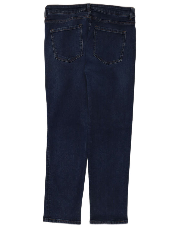 Marks & Spencer Damen Slim Jeans UK 16 Large W34 L27 Marineblaue Baumwolle