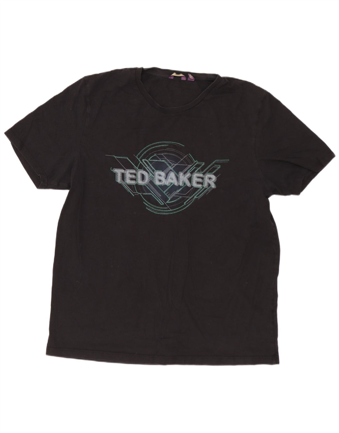 TED BAKER Herren-T-Shirt mit Grafik, Größe 6 2XL, Schwarz
