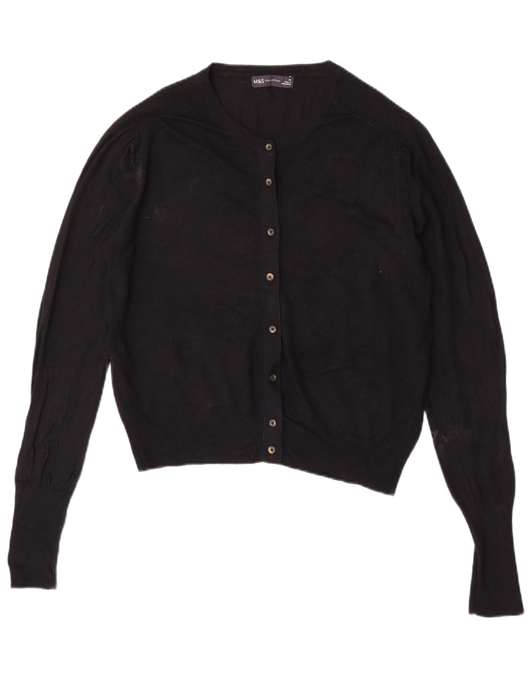 Marks & Spencer Damen-Strickjacke in Übergröße, Gr. 10, Größe S, Schwarz