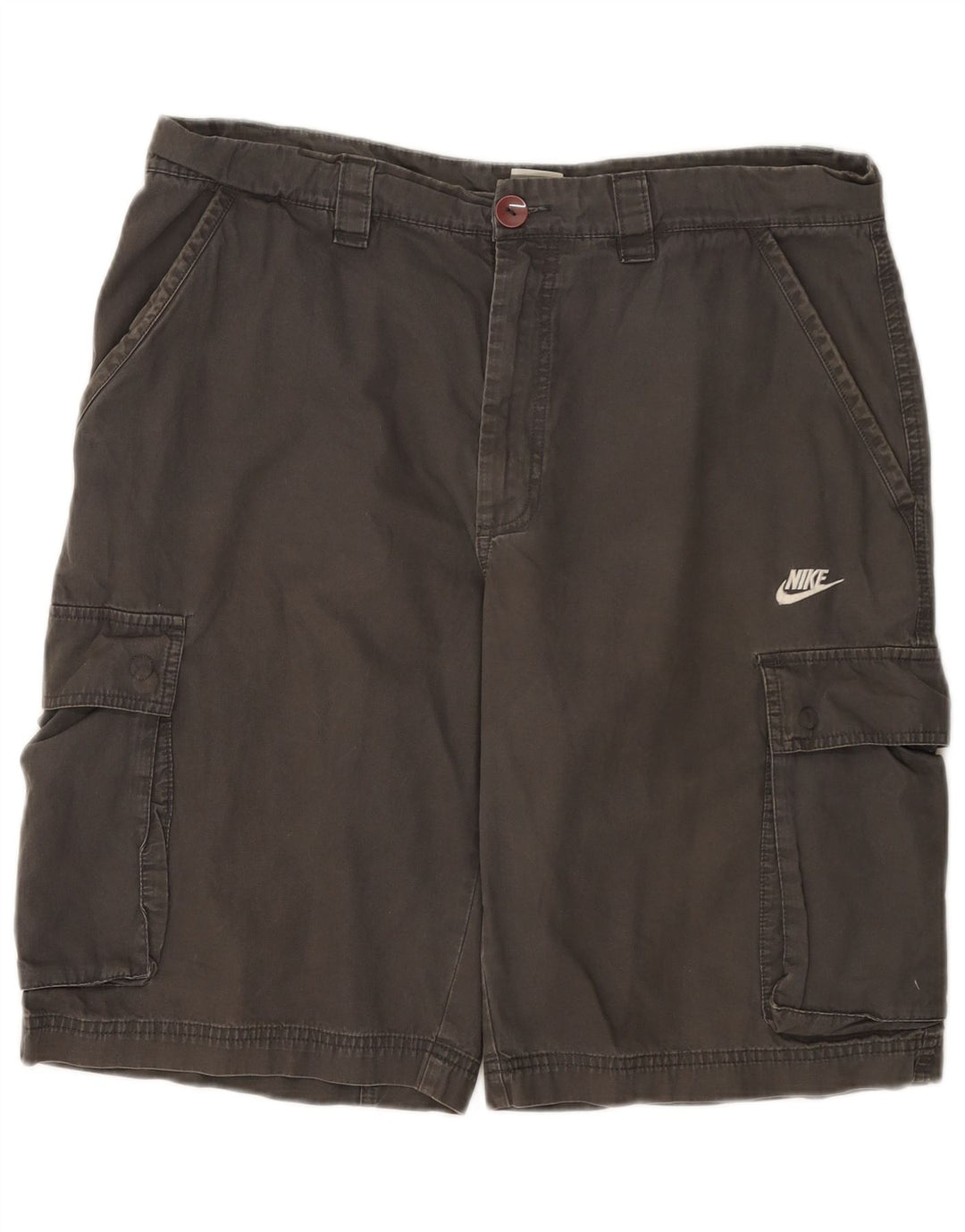 Nike Herren-Cargoshorts, groß, W36, graue Baumwolle