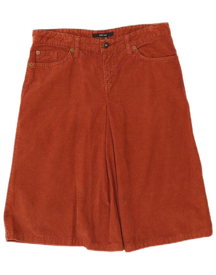 Zara Damen Cordrock EU 38 Small W28 Braun