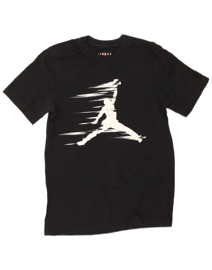 Jordan Herren-T-Shirt mit Grafik, Größe S, schwarze Baumwolle