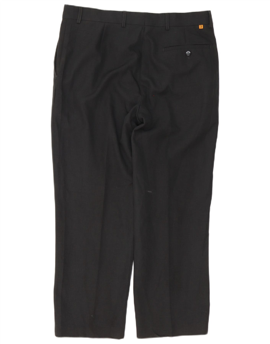 FARAH Gerade Herren-Anzughose W36 L28 Schwarzes Polyester