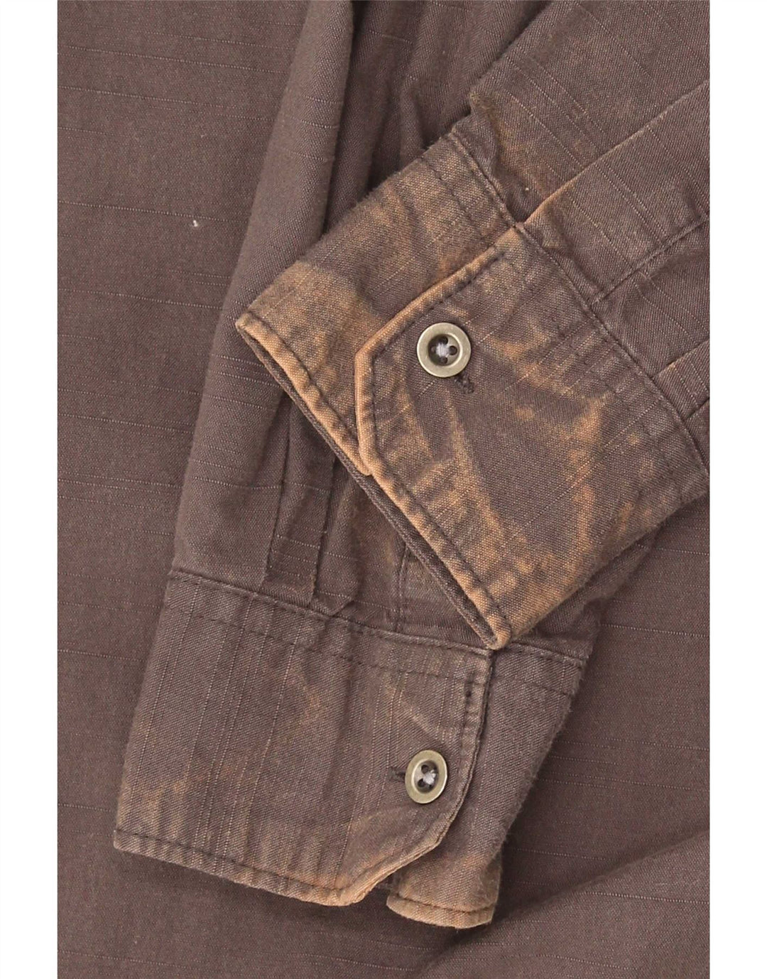 Wrangler Herren-Hemd mit normaler Passform, kleine braune Baumwolle