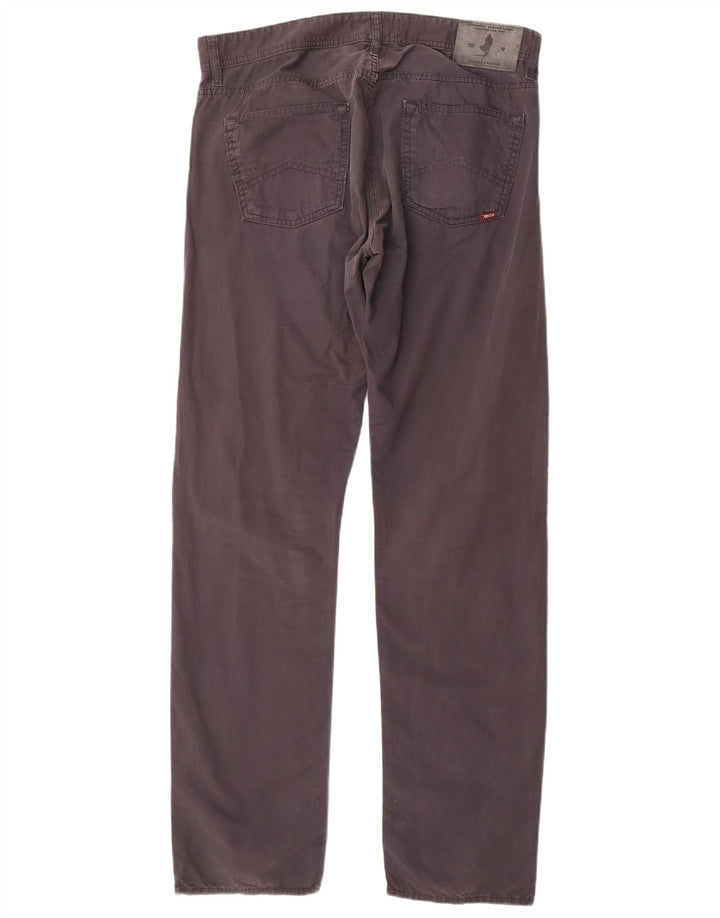 Marlboro Classics Herren-Freizeithose in normaler Slim-Passform, W34, L34, Grau