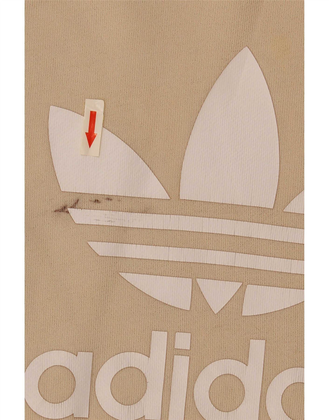 Adidas Herren Grafik Sweatshirt Pullover XL Beige Baumwolle