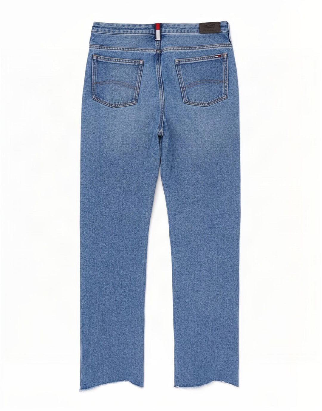 Tommy Hilfiger Damen Distressed Slim Jeans W28 L28 Blaue Baumwolle
