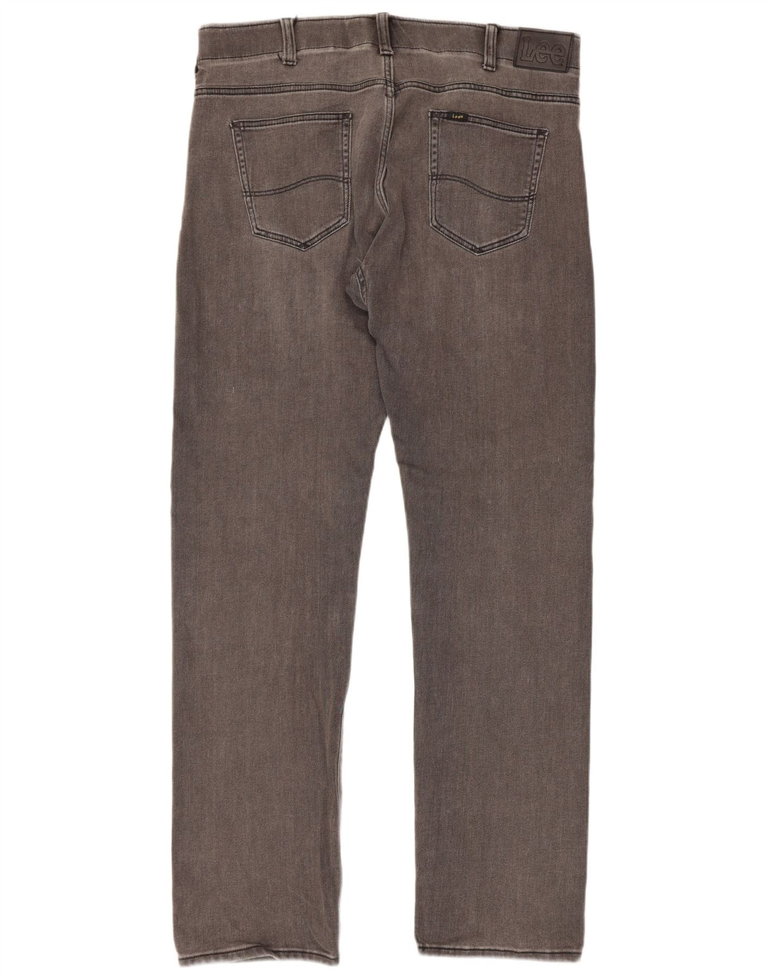 Lee Herren Slim Fit Straight Jeans W36 L34 Graue Baumwolle