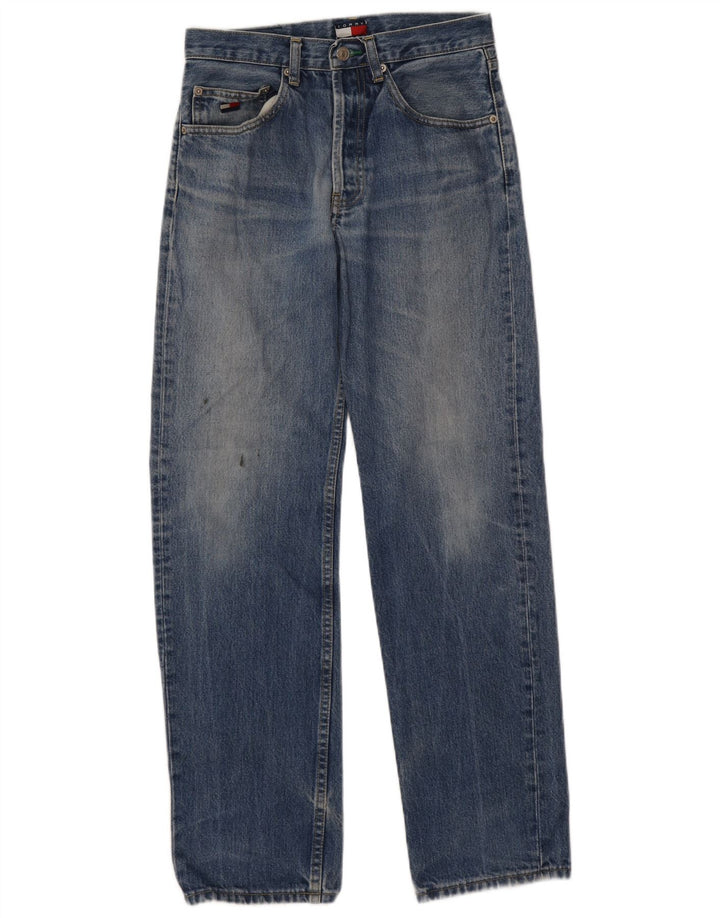 Tommy Hilfiger Herren Straight Jeans W30 L30 Blaue Baumwolle