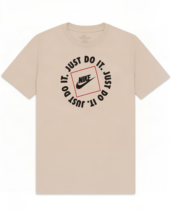 Nike Jungen T-Shirt mit Grafik, 12–13 Jahre, Größe L, weiße Baumwolle