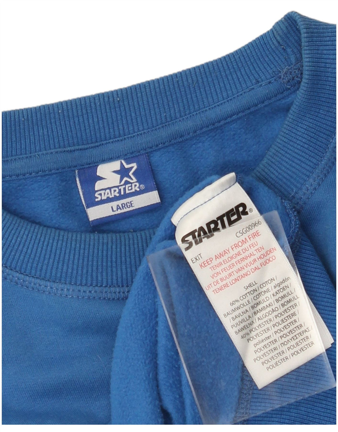 STARTER Herren-Sweatshirt mit Grafik, groß, aus blauer Baumwolle