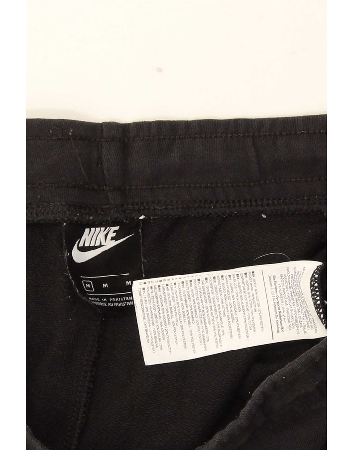 Nike Damen Trainingshose Jogger UK 12 Mittelschwarze Baumwolle