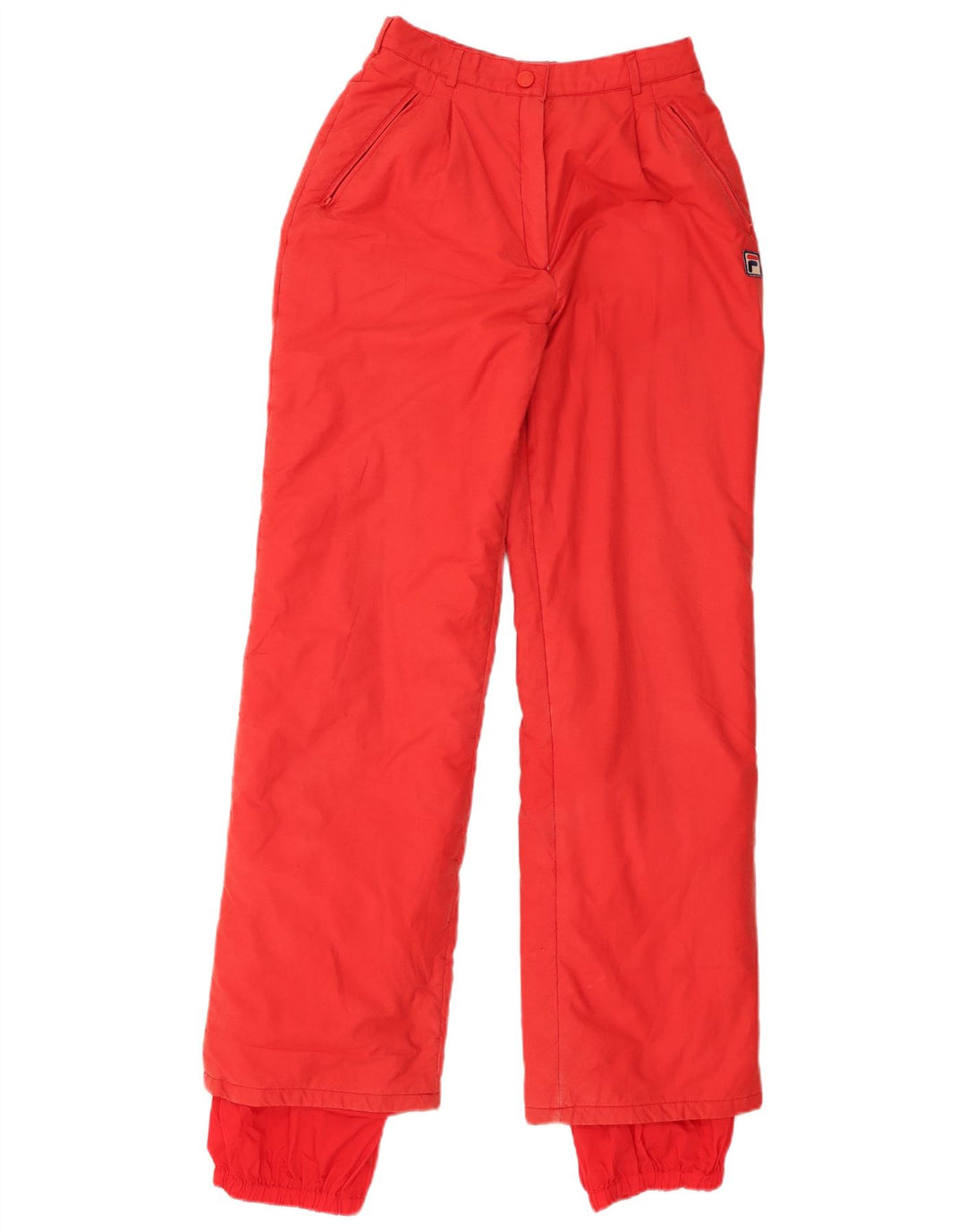 Fila Damen Skihose UK 8 Small Rote Baumwolle