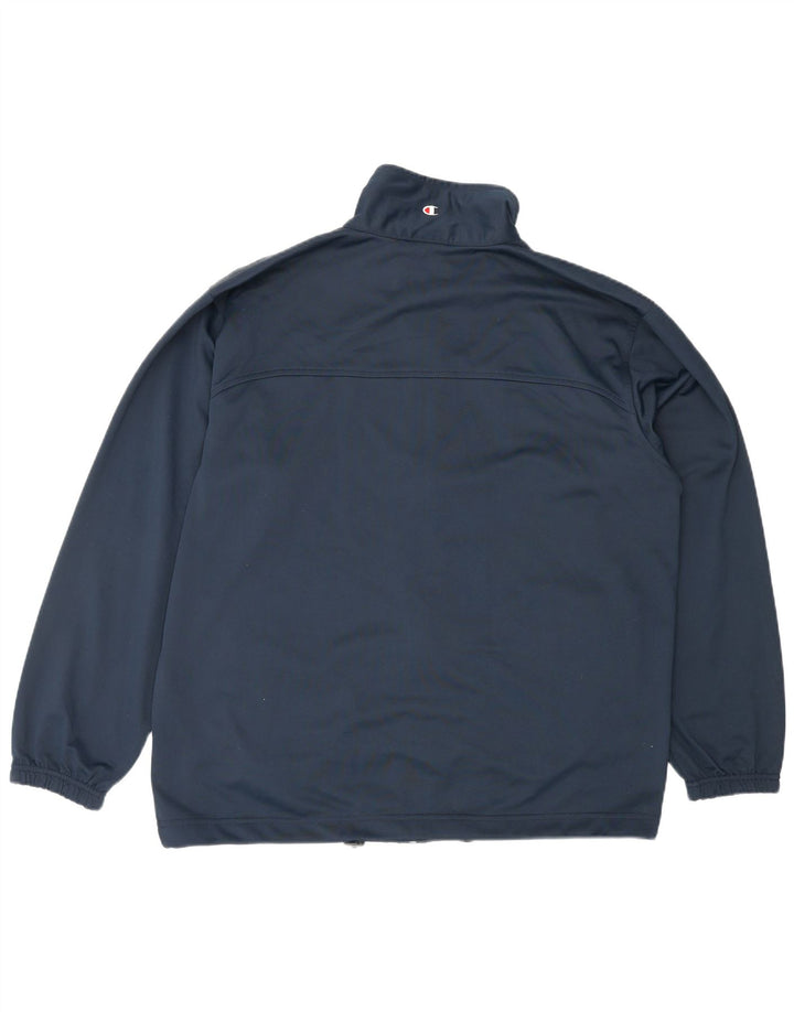 CHAMPION Herren-Trainingsanzug-Oberteil, Mittelgroßes marineblaues Polyester