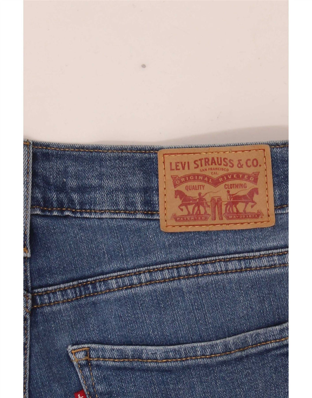Levi's Damen 724 High Rise Straight Jeans W28 L28 Blau