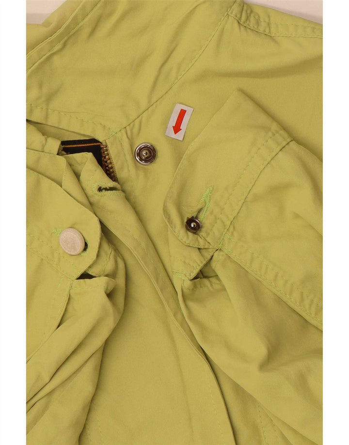 Trussardi Jeans Übergroße Bomberjacke für Damen IT 44 Mittelgrünes Polyamid