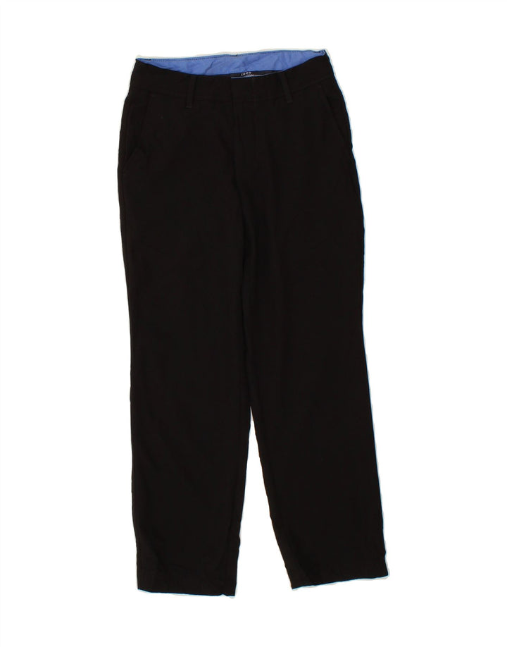 IZOD Boys Straight Chino Trousers 9-10 Years W24 L23 Black Polyester Vintage Izod and Second-Hand Izod from Messina Hembry 