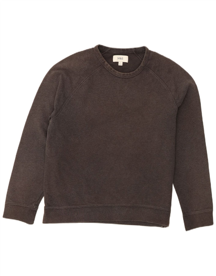 Marks & Spencer Herren-Sweatshirt, Pullover, Größe L, Grau, Baumwolle