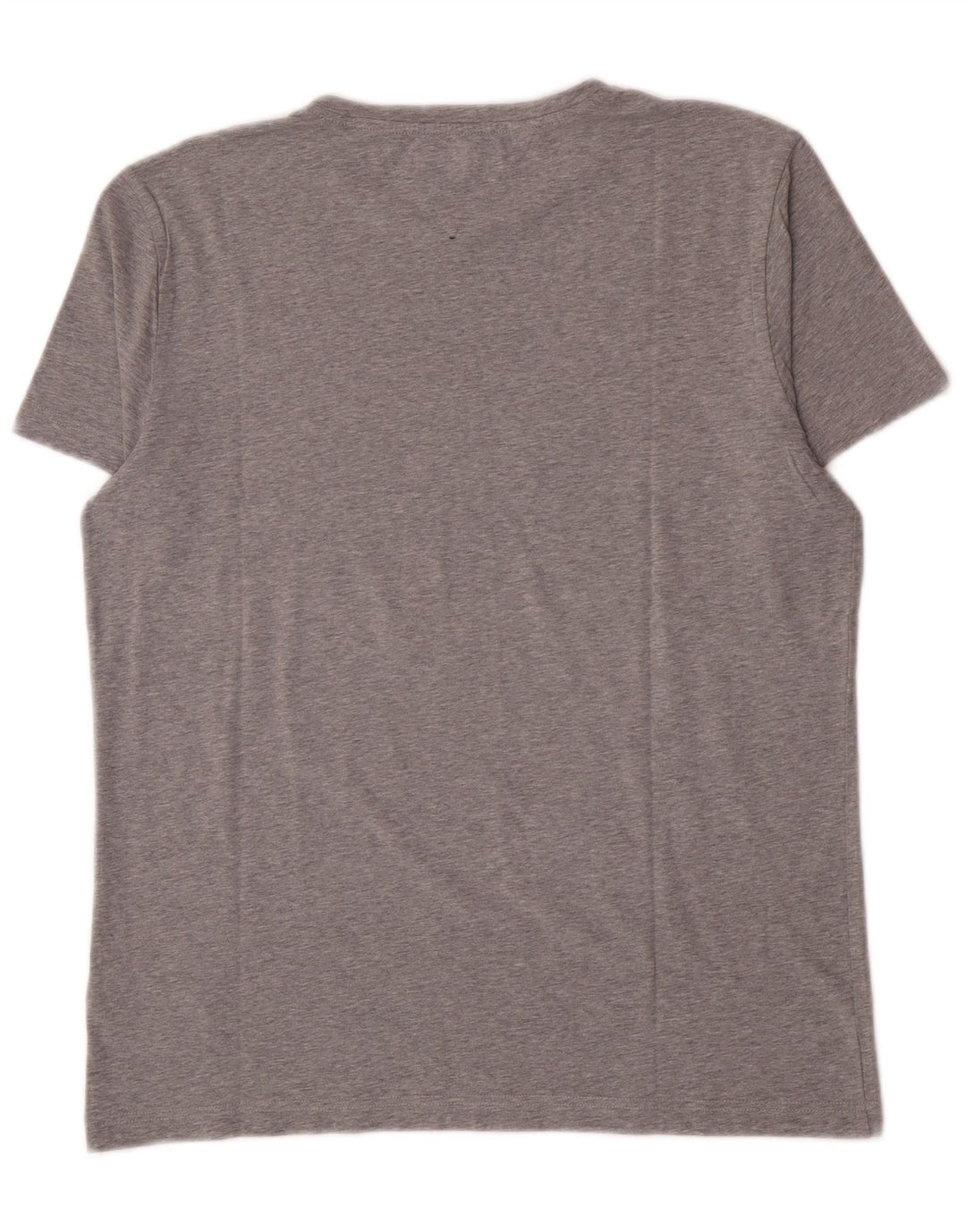 Tommy Hilfiger Herren T-Shirt Top Large Grau Baumwolle