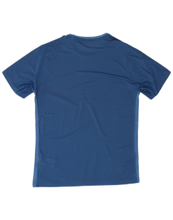 Reebok Herren T-Shirt Top Mittelblaues Nylon