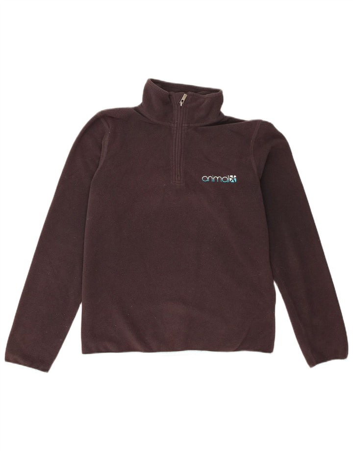 Animal Damen-Fleecepullover mit Reißverschluss am Hals, UK 12, Mittelgrau, Polyester