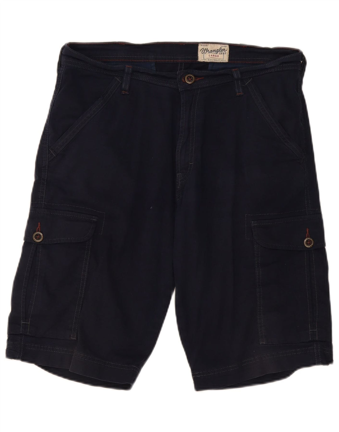 Wrangler Herren Cargoshorts W32 Medium Marineblau Baumwolle