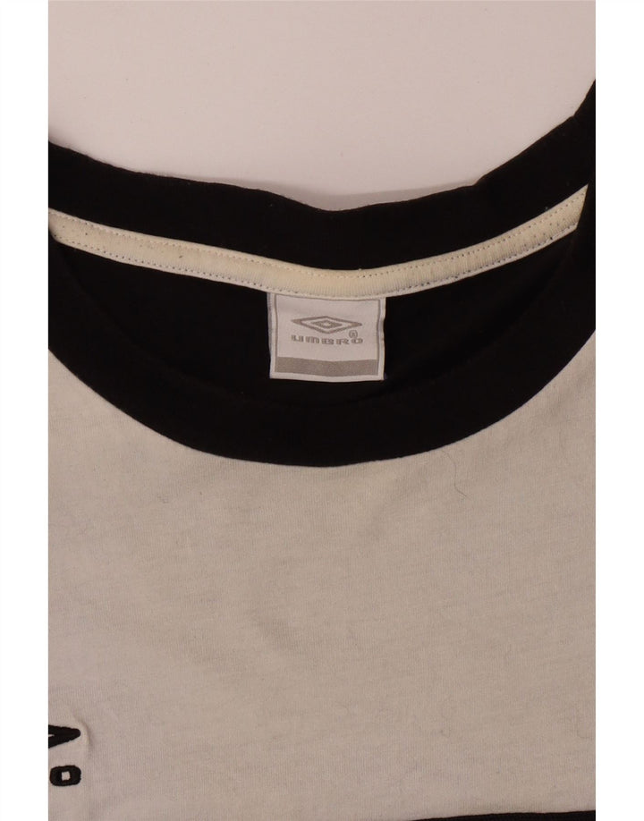 UMBRO Herren T-Shirt Top XL Schwarz Colourblock Baumwolle