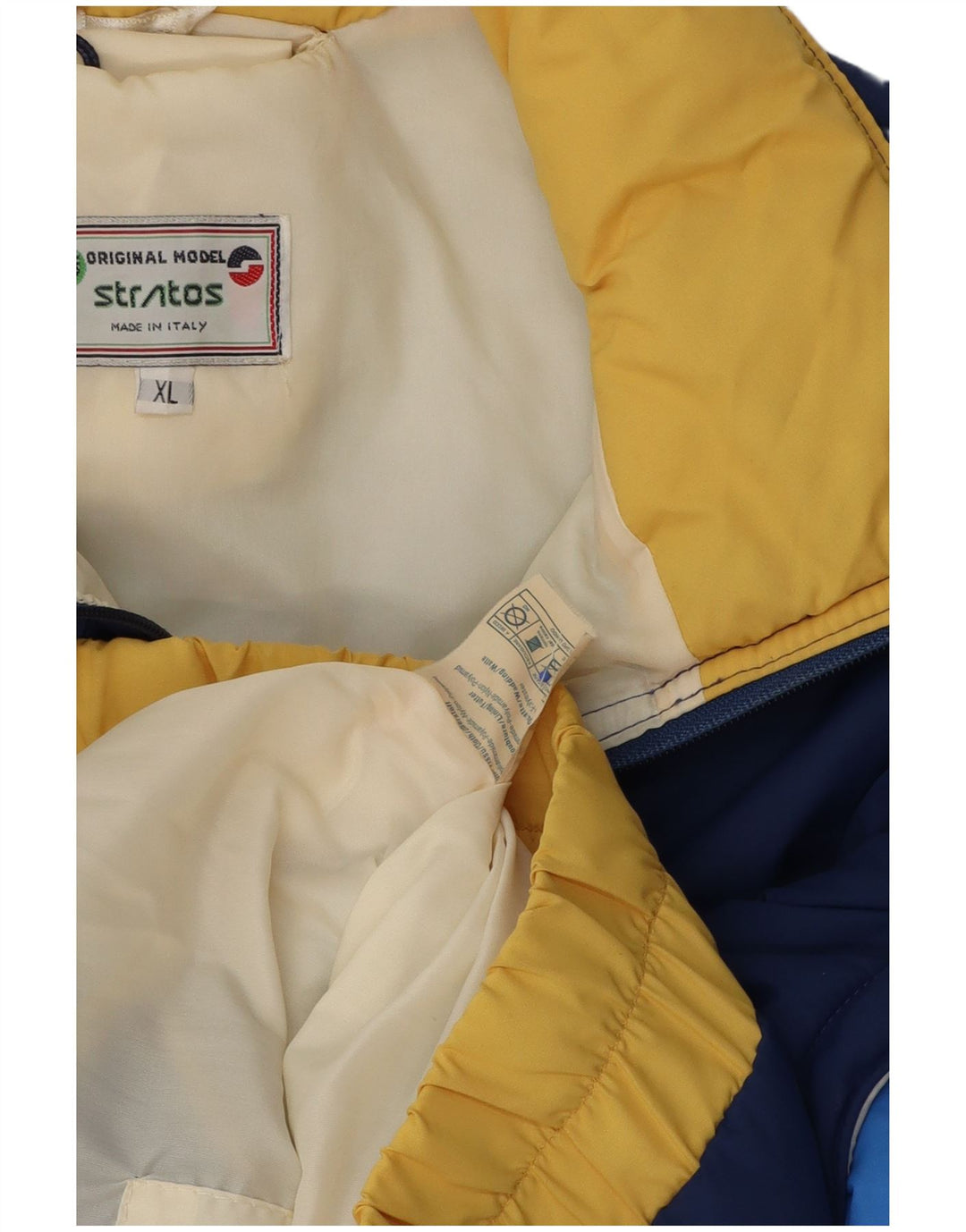 Stratos Herren Bomberjacke, wattiert, UK 42, XL, Marineblau, Colourblock-Polyamid