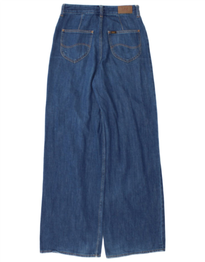 Lee Damen Stella Wide Leg Jeans W25 L31 Blaue Baumwolle