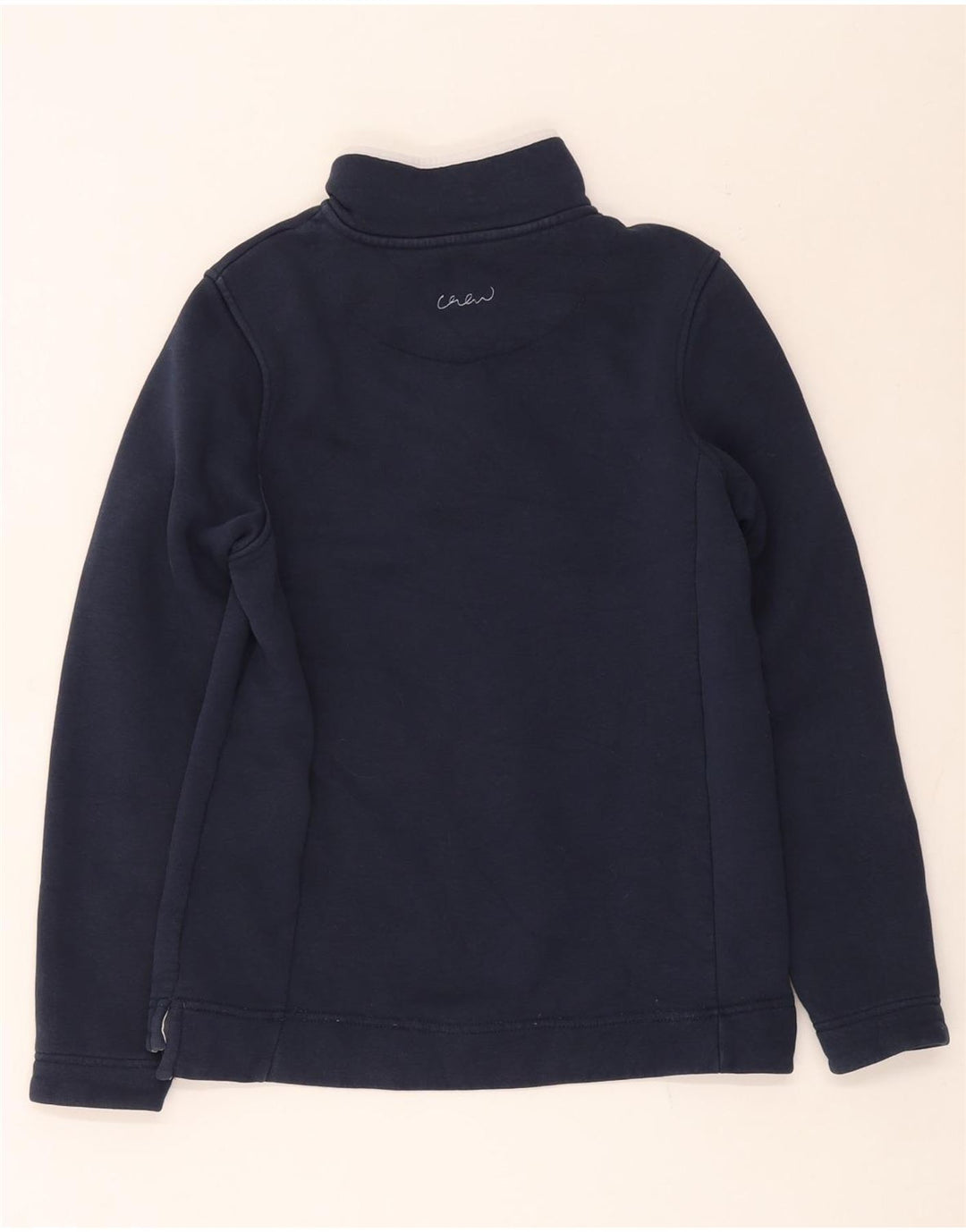 Crew Clothing Damen-Sweatshirt mit Knopfkragen, Gr. 12, mittleres Marineblau