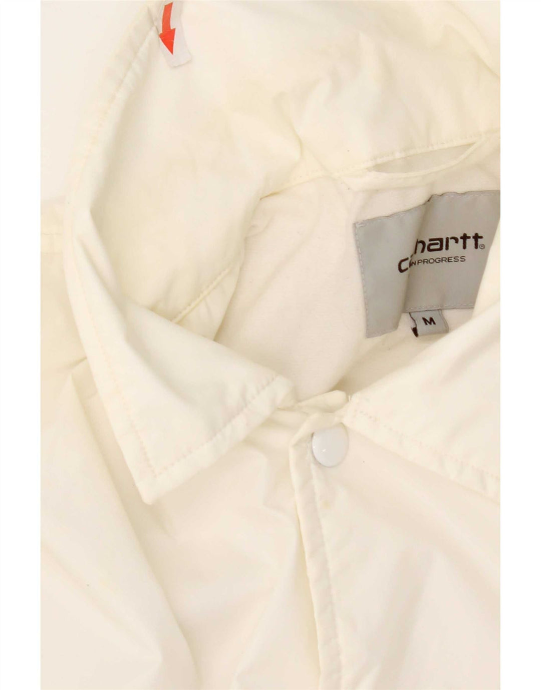 Carhartt Herren-Regenjacke mit Grafik, UK 38, mittelweißes Nylon