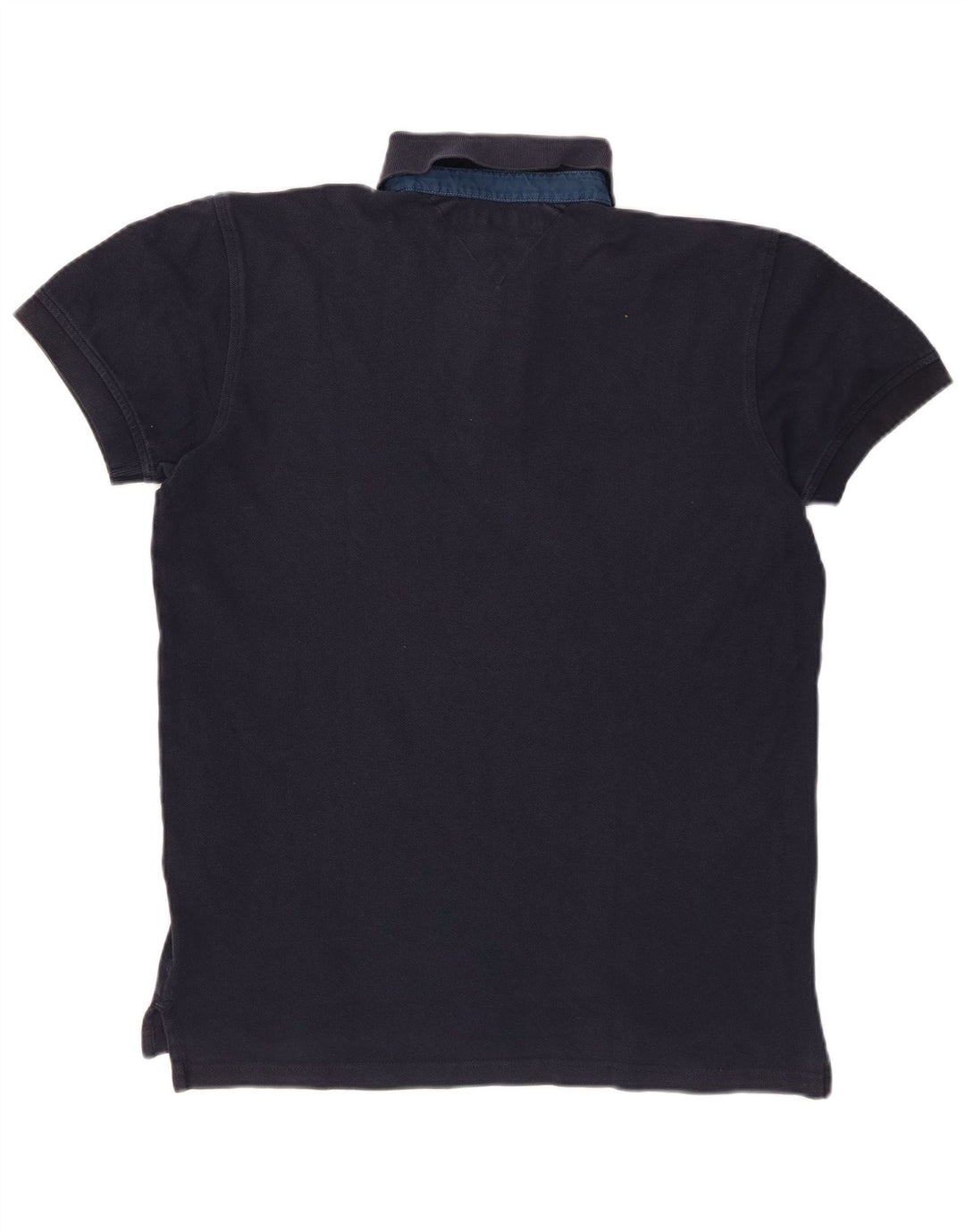 TOMMY HILFIGER Herren Poloshirt Small Marineblau Baumwolle