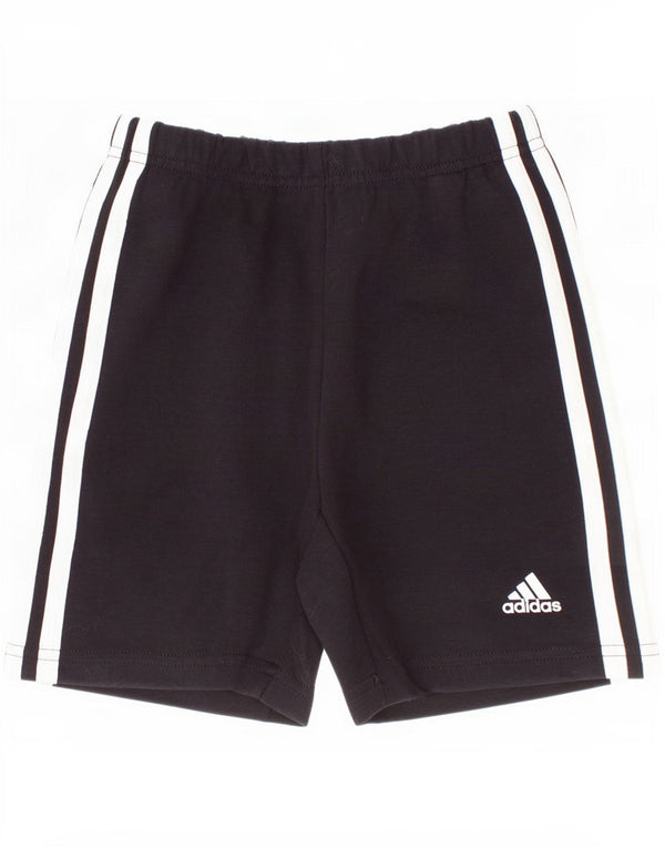 Adidas Sportshorts für Jungen, 6–7 Jahre, schwarze Baumwolle