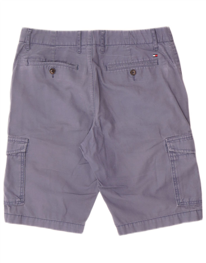 Tommy Hilfiger Herren Cargoshorts W32 mittelblaue Baumwolle