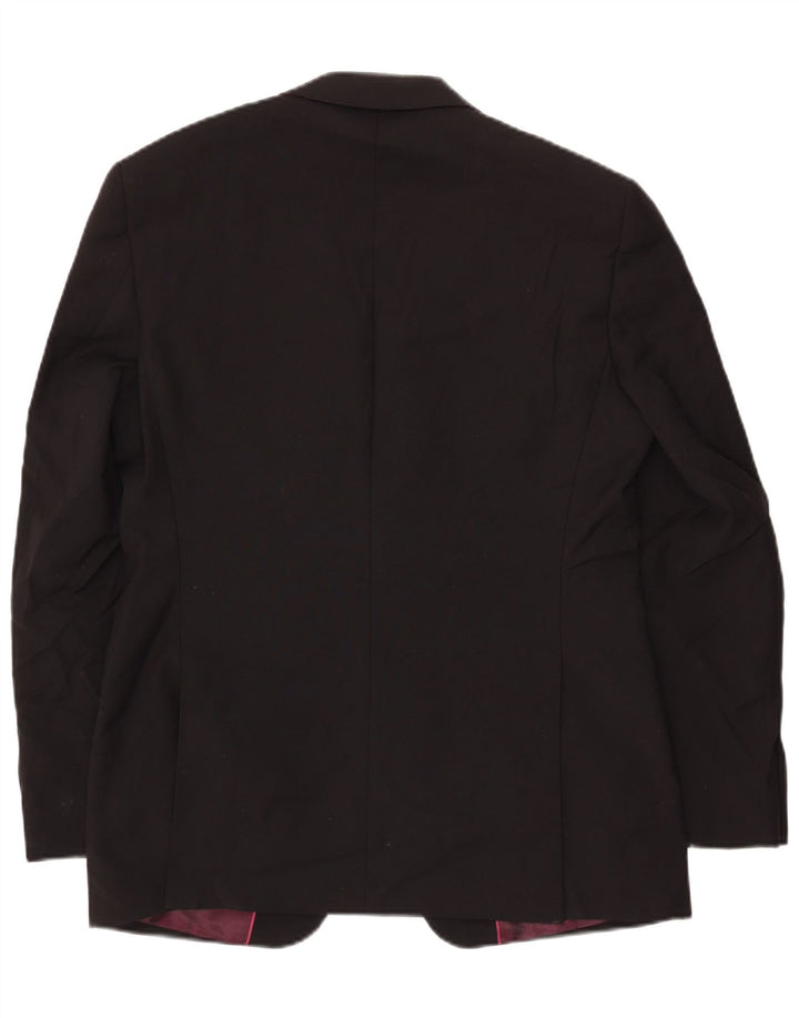 Marks & Spencer Herren Autograph 2-Knopf-Blazerjacke UK 40 Large Schwarz