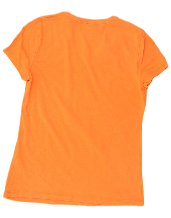 Nautica Damen T-Shirt Top UK 10 Small Orange Baumwolle