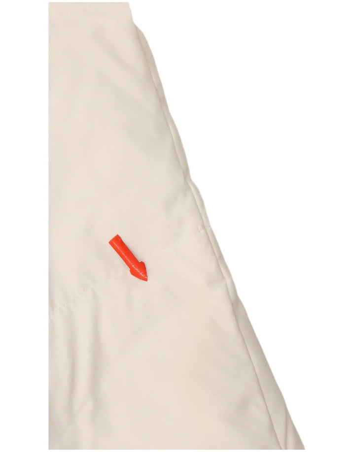 Champion Damen-Kapuzenjacke, wattiert, UK 14, Mittelweiß, Polyester