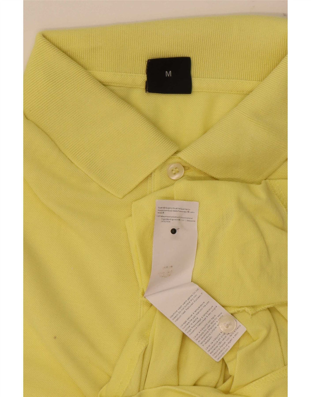 Hugo Boss Herren-Poloshirt aus mittelgelber Baumwolle