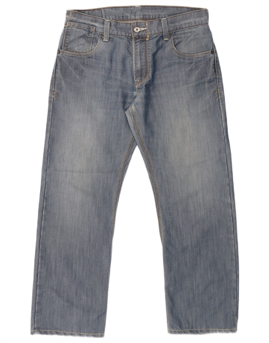 Levi's Herren 514 Straight Jeans W33 L30 Blau Baumwolle