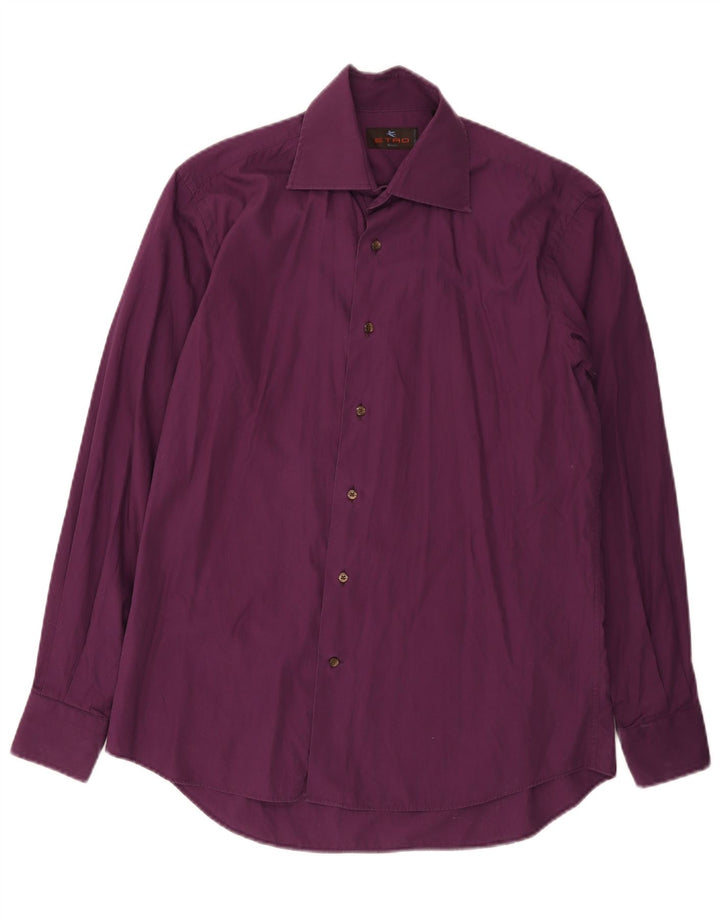 Etro Herrenhemd Größe 40 Medium Lila