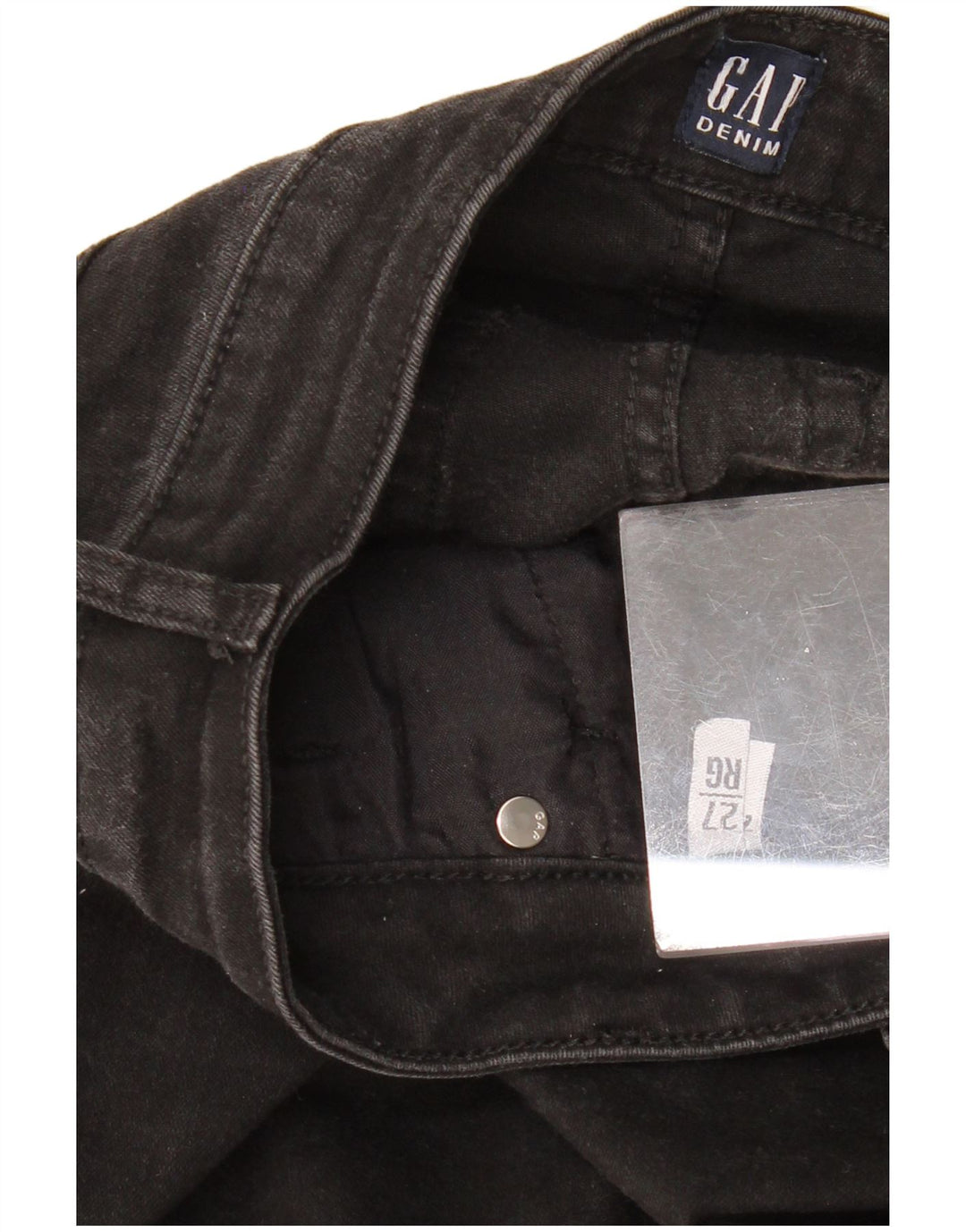 GAP Damen Skinny Jeans W27 L27 Schwarze Baumwolle