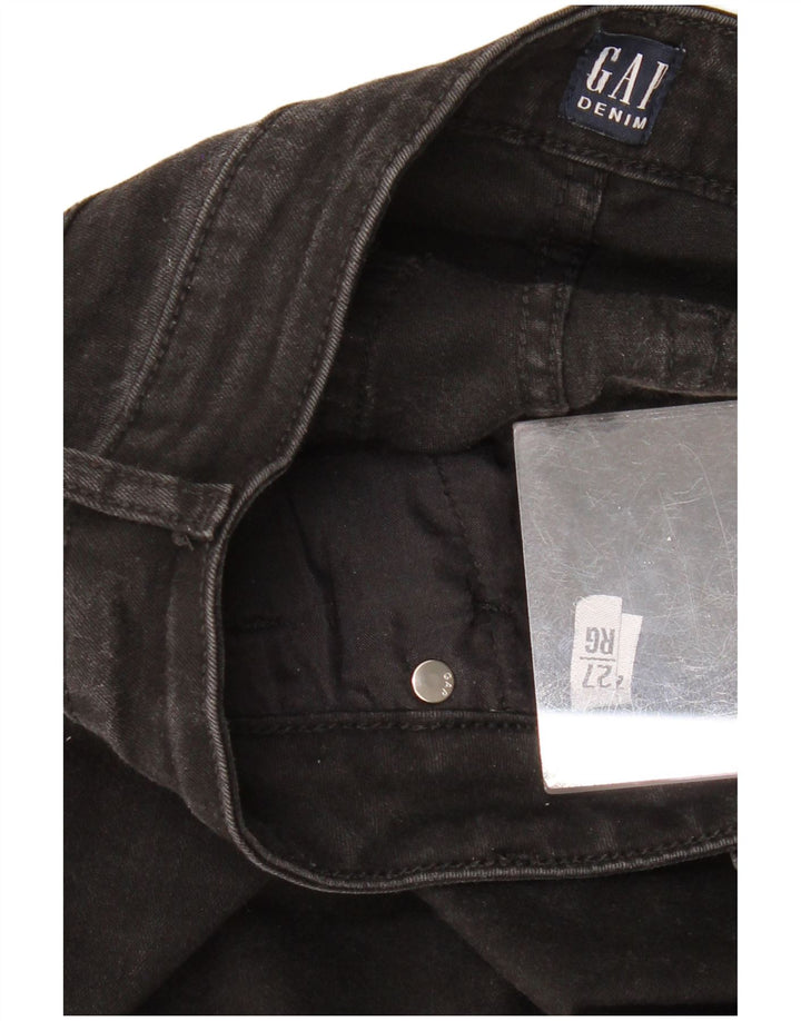 GAP Damen Skinny Jeans W27 L27 Schwarze Baumwolle