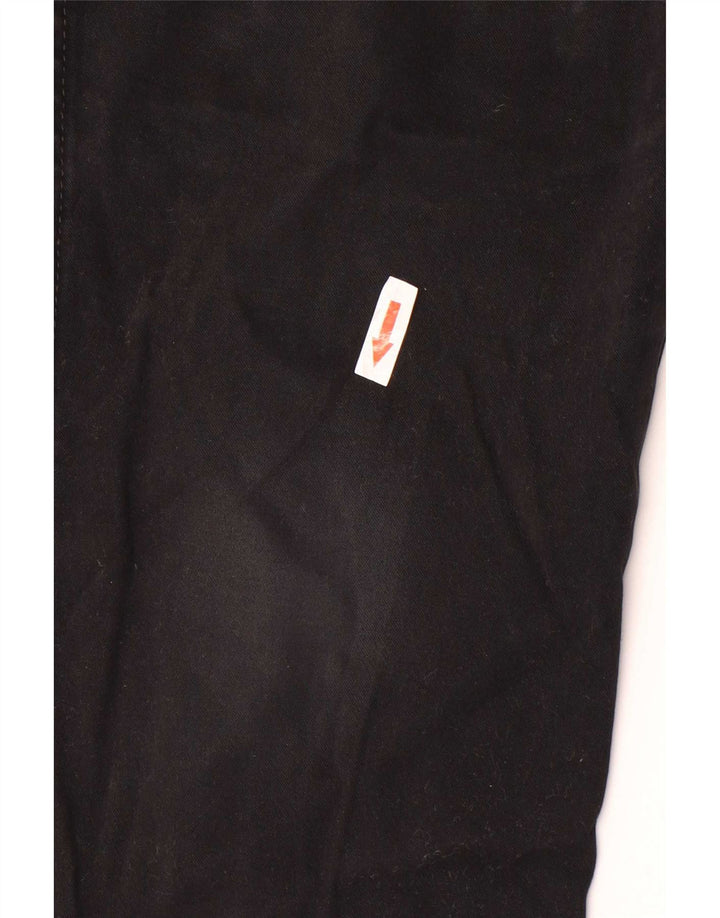 Wrangler Herren Tapered Jeans W32 L29 Schwarze Baumwolle