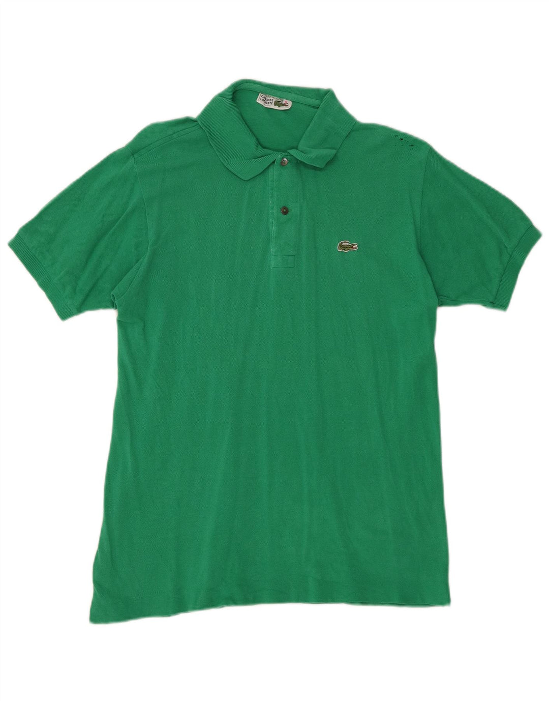 LACOSTE Herrenhemd-Poloshirt, Größe 4, mittelgrüne Baumwolle