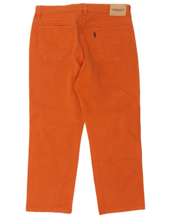 Jeckerson Herren Straight Jeans W38 L27 Orange Baumwolle