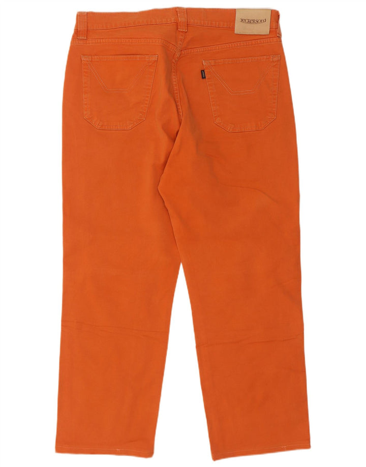 Jeckerson Herren Straight Jeans W38 L27 Orange Baumwolle
