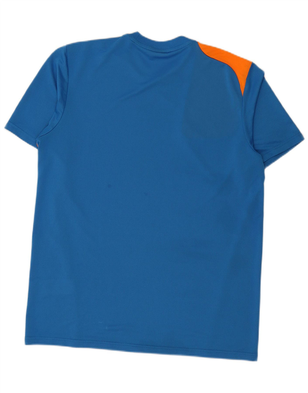 ADIDAS Herren Grafik-T-Shirt-Oberteil, großes blaues Farbblock-Polyester
