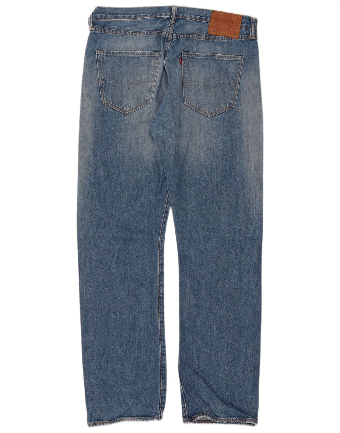 Levi's Herren 501 Straight Jeans W34 L32 Blaue Baumwolle