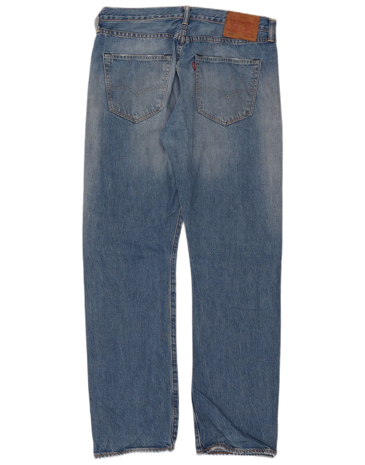 Levi's Herren 501 Straight Jeans W34 L32 Blaue Baumwolle