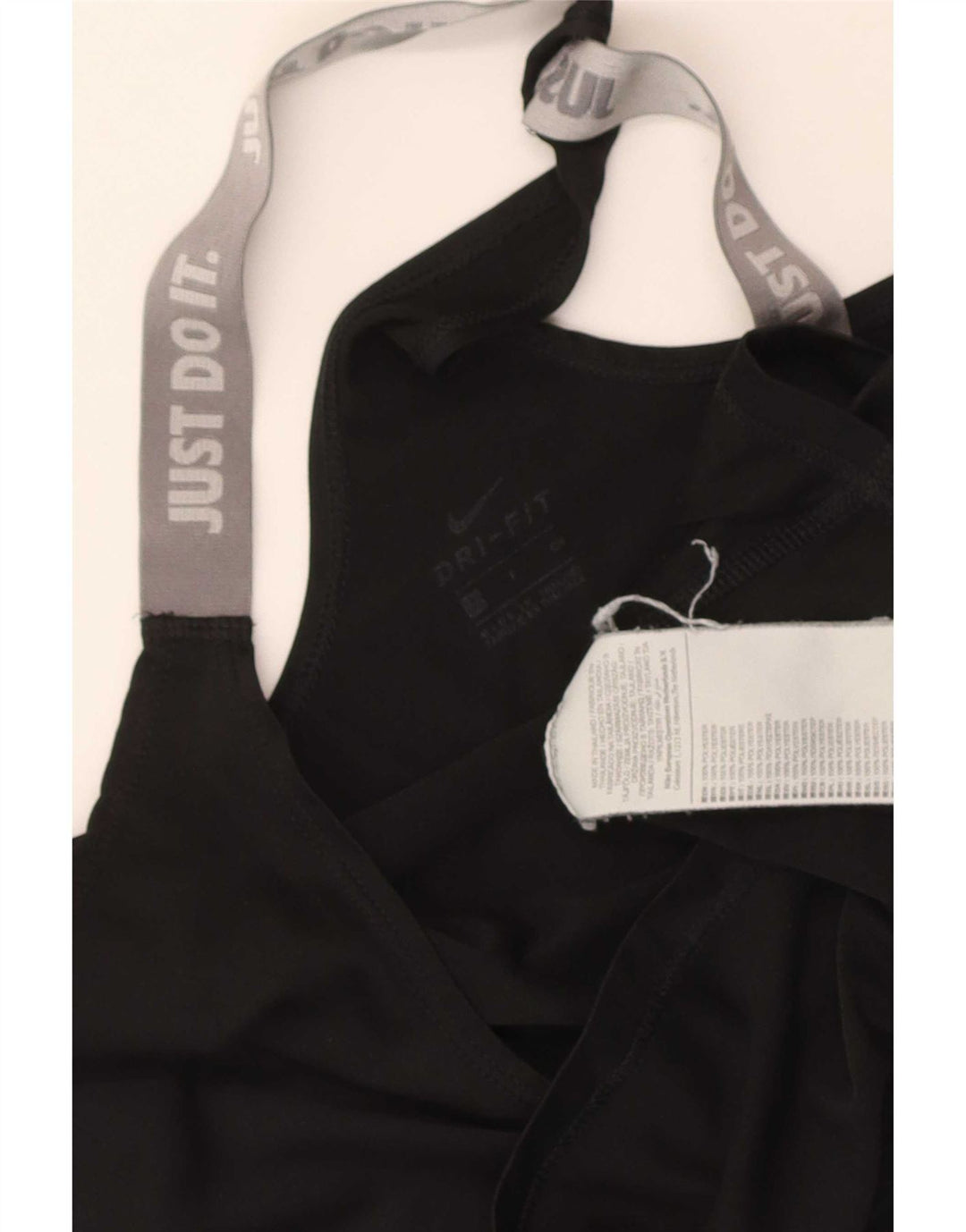 Nike Womens Graphic Vest Top UK 8 Small Schwarzes Colourblock-Polyester